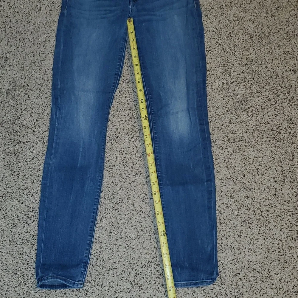 Hudson Stretch Skinny Med Wash Blue Denim Jeans
